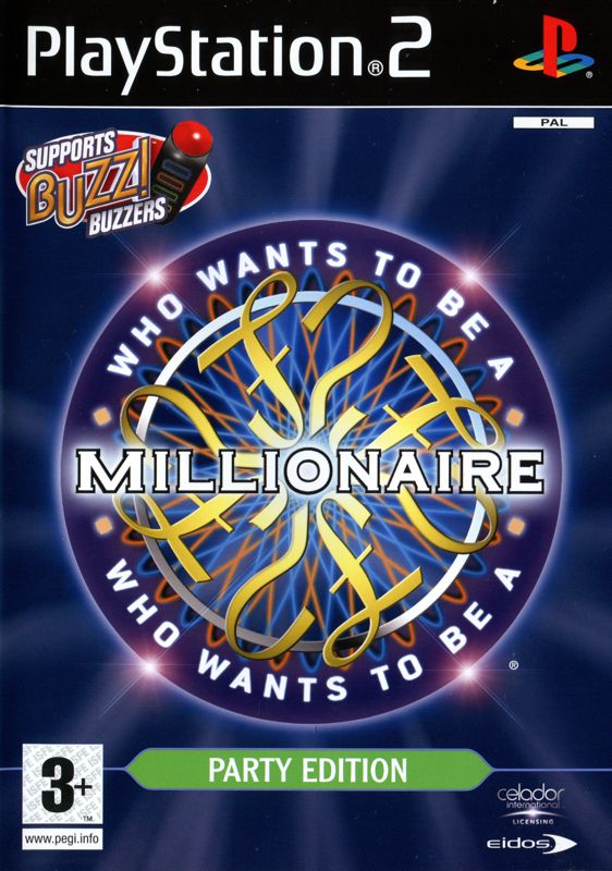 Who Wants to Be A Millionaire: Party Edition box art for Playstation 2